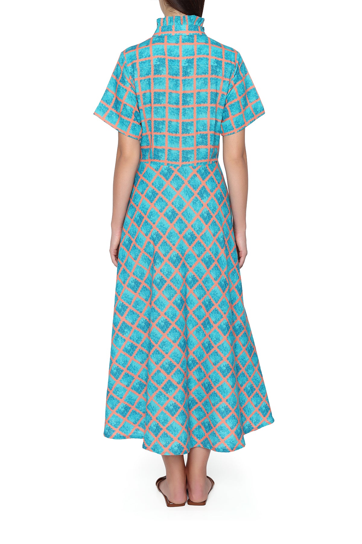 light blue midi dress