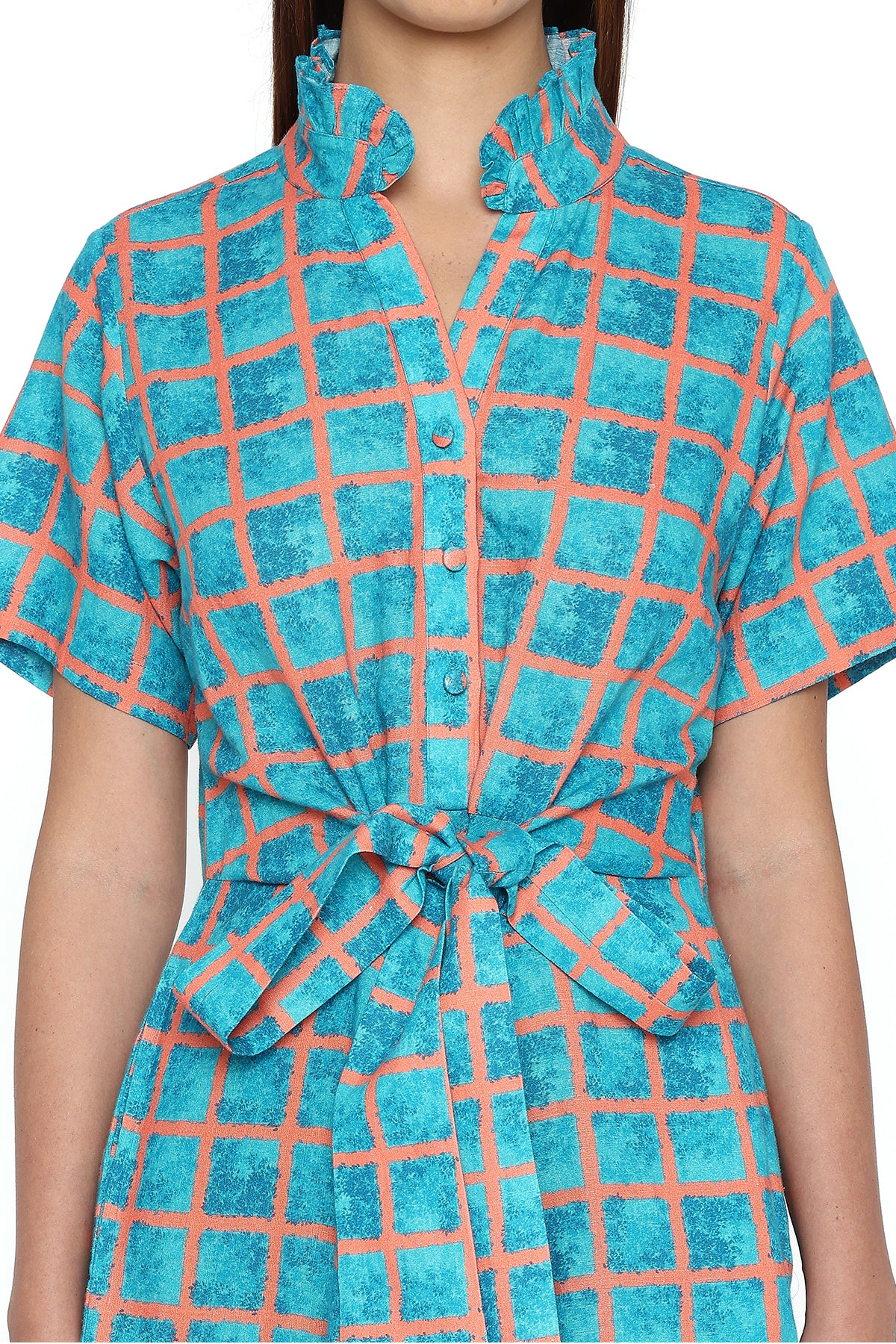 light blue midi dress