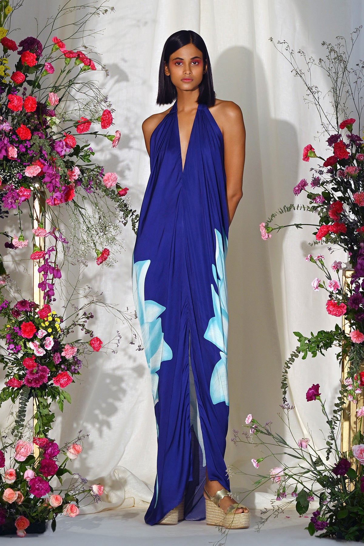 blue lotus gown