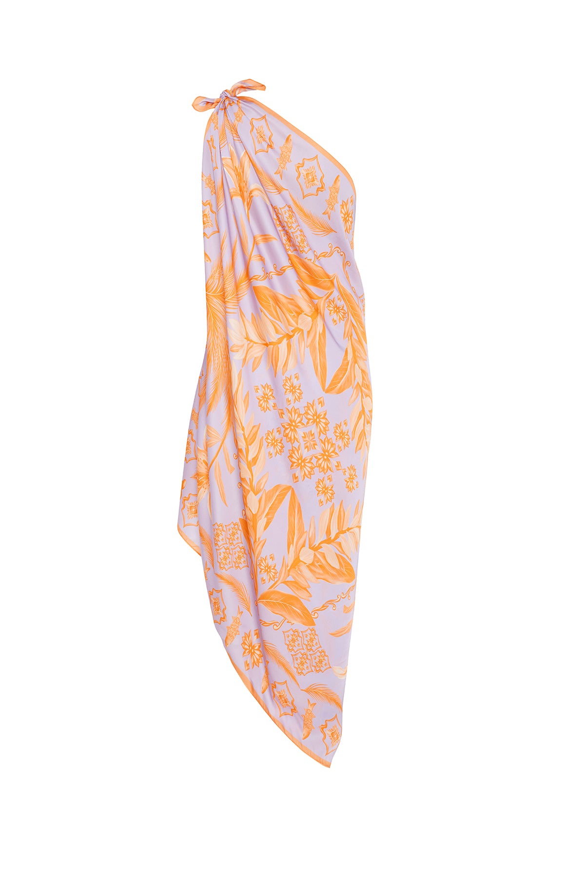 lilac rust printed dress
