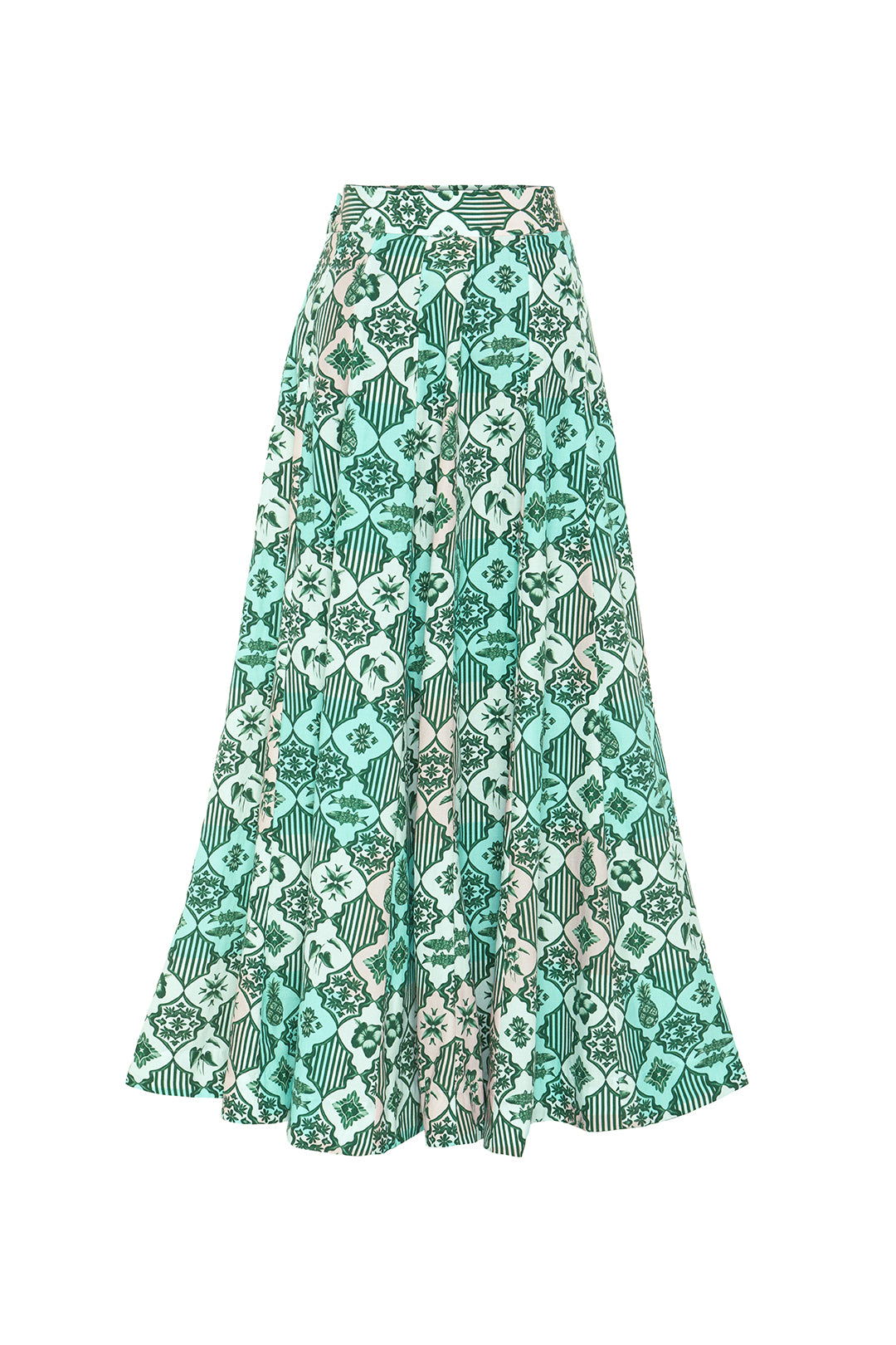 Paneled Maxi Skirt
