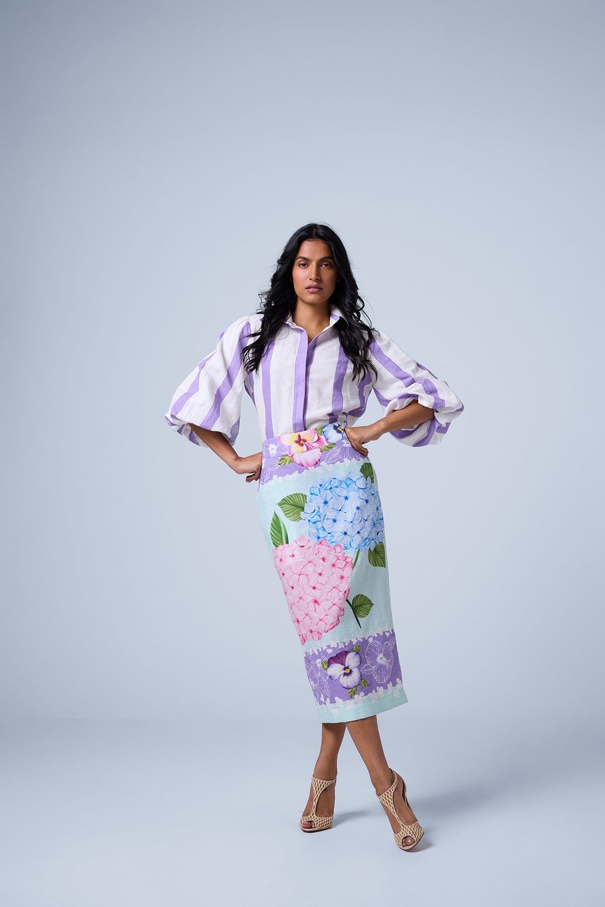 Scarf Pencil Skirt