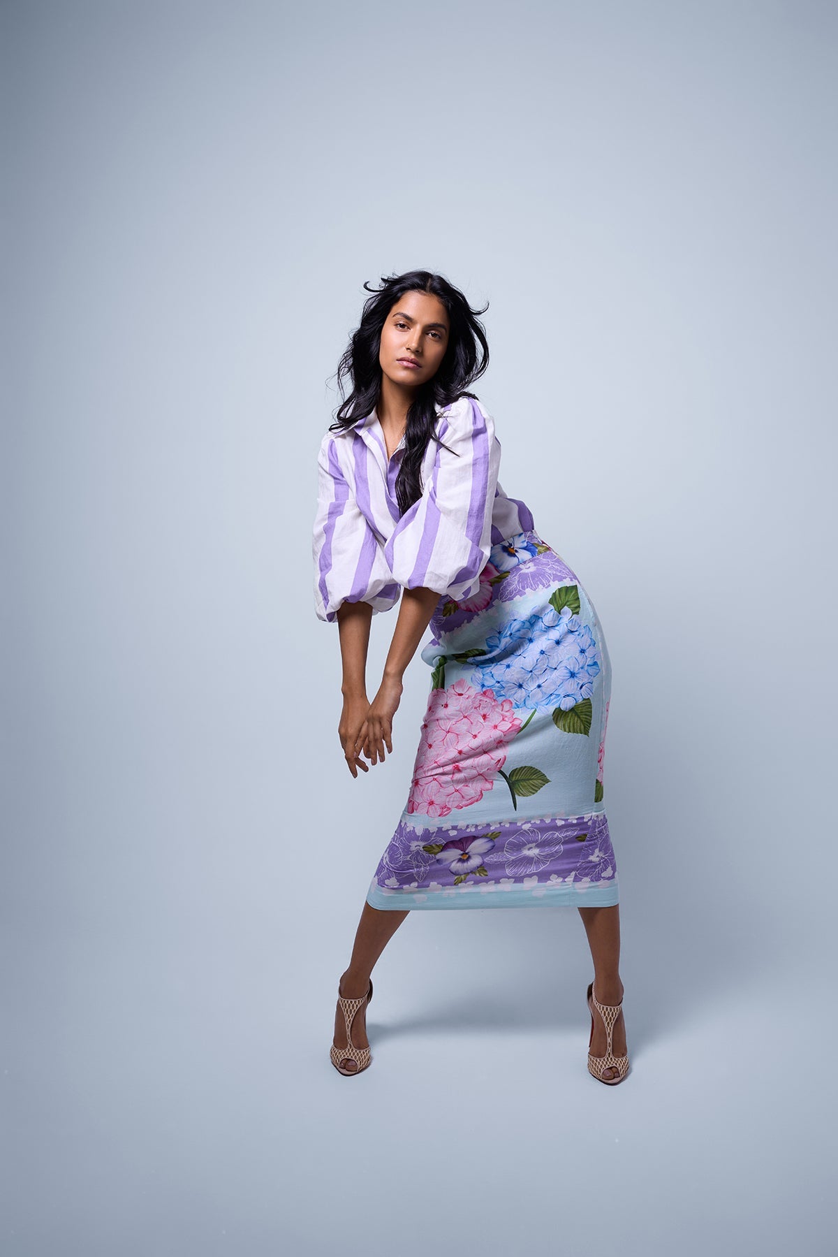 Scarf Pencil Skirt