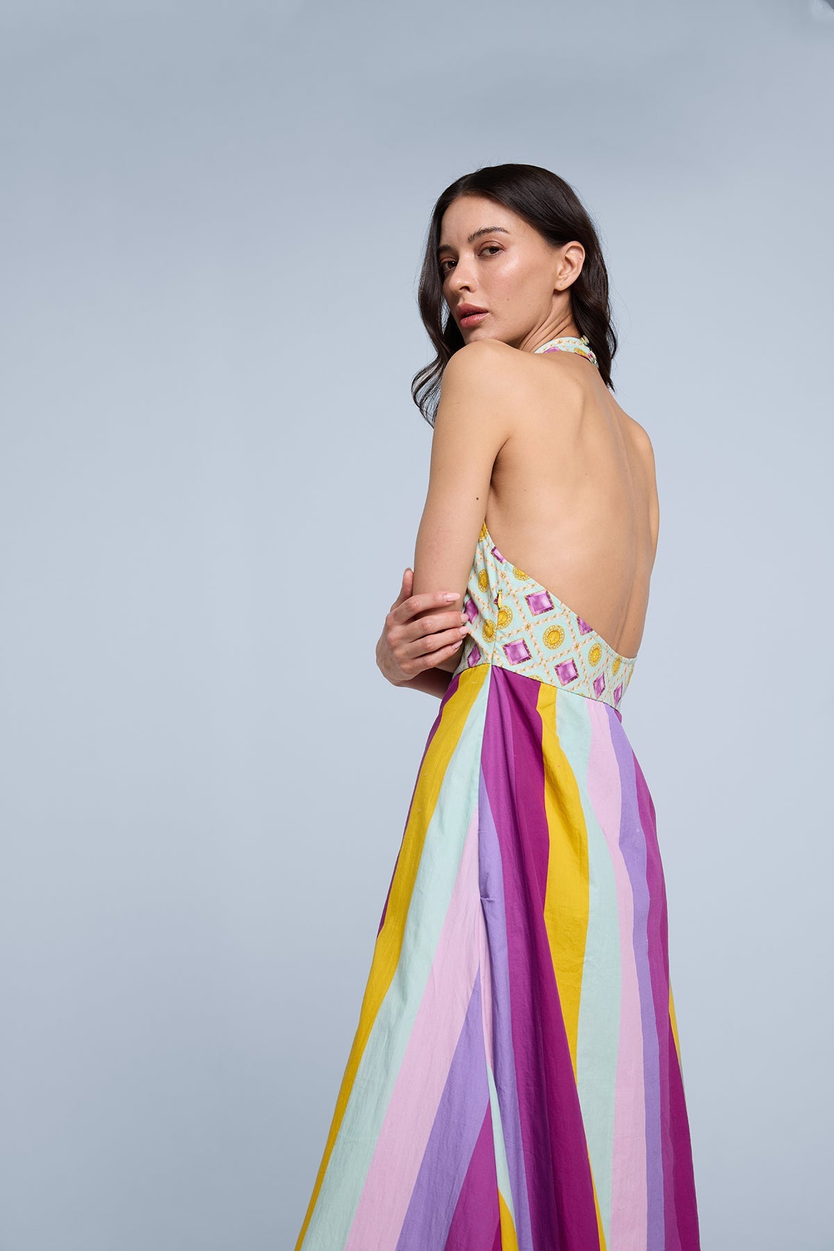 Bejewelled Halter Dress