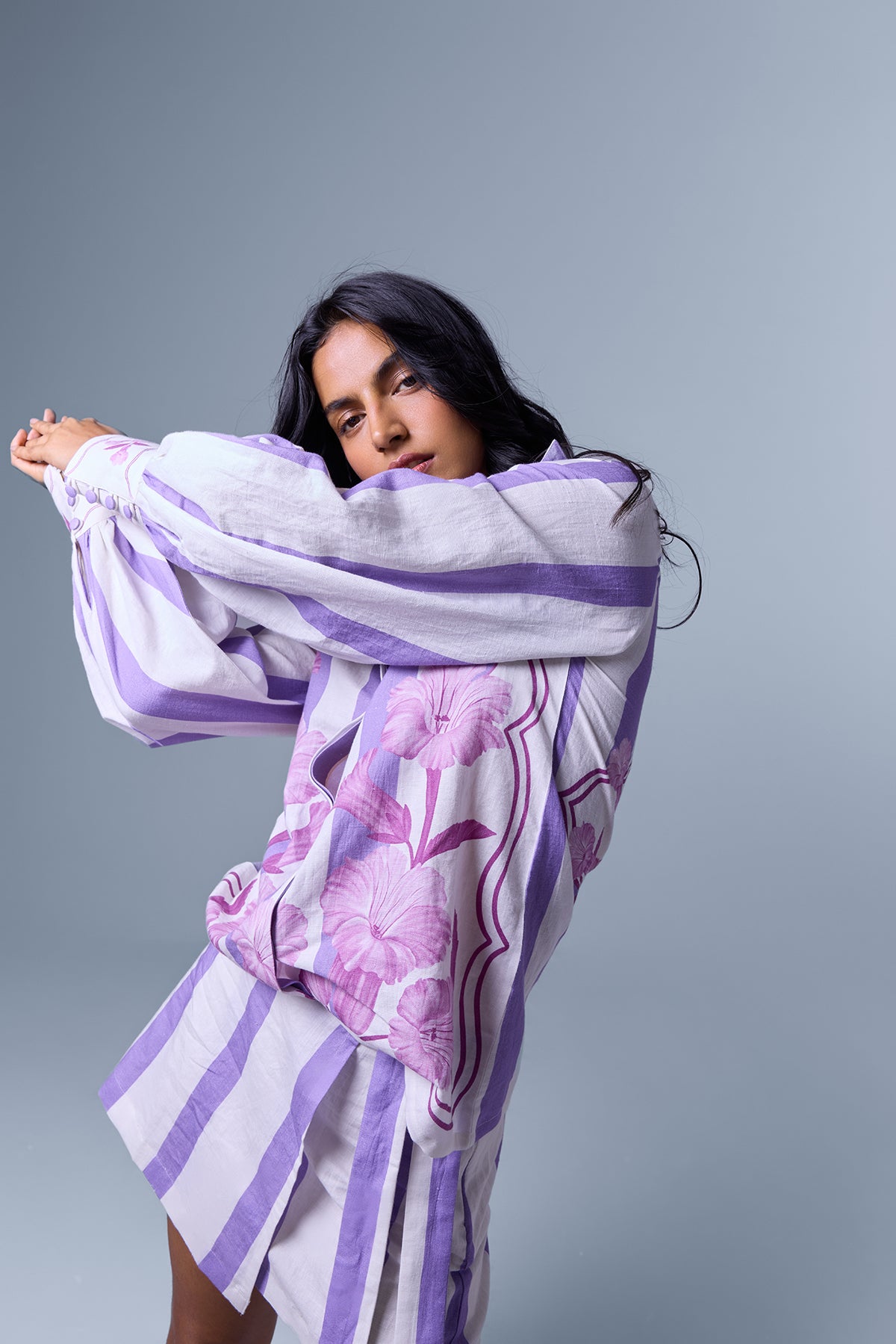 Nigiri Wild Flower Tunic Blouse