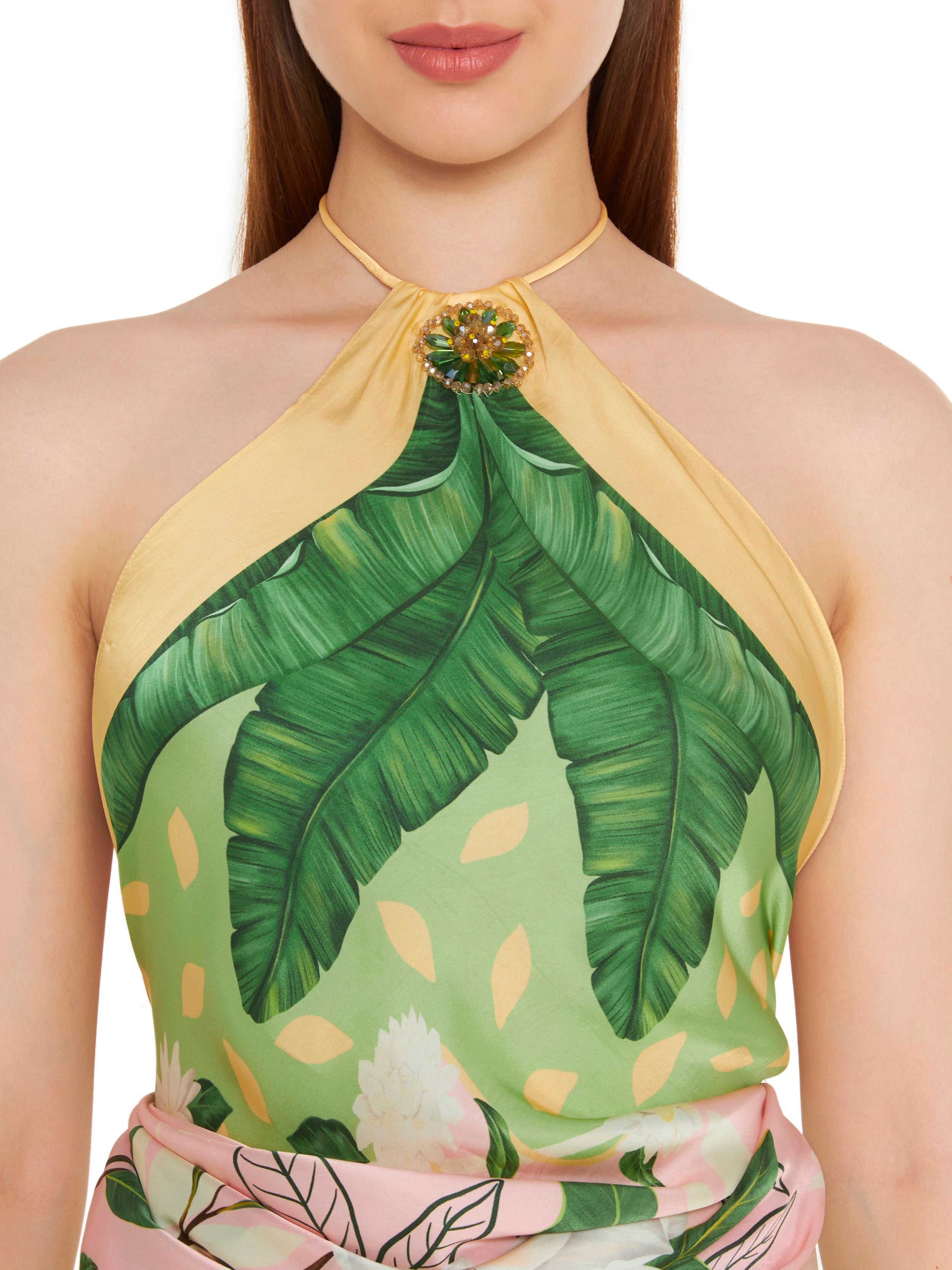 Crystal Scarf Blouse