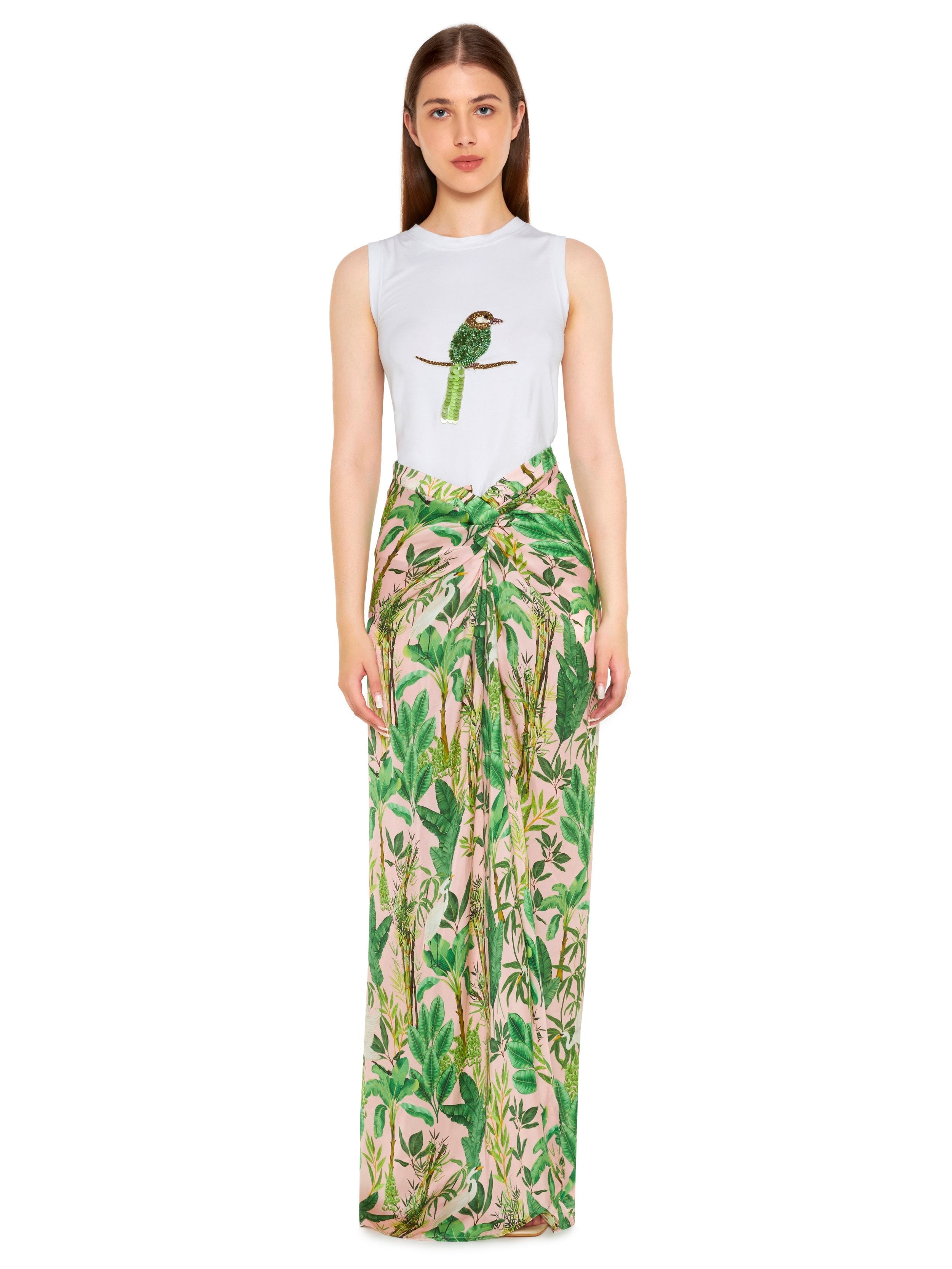 Hand Beaded Parrot Tank