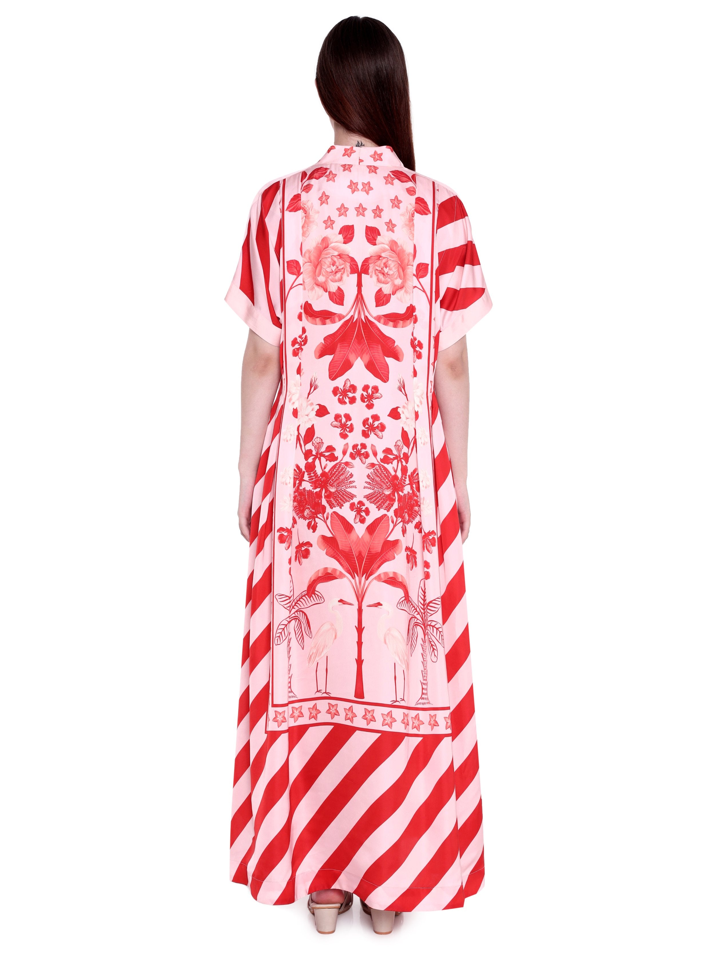 Hand Pleated Kaftan Dress