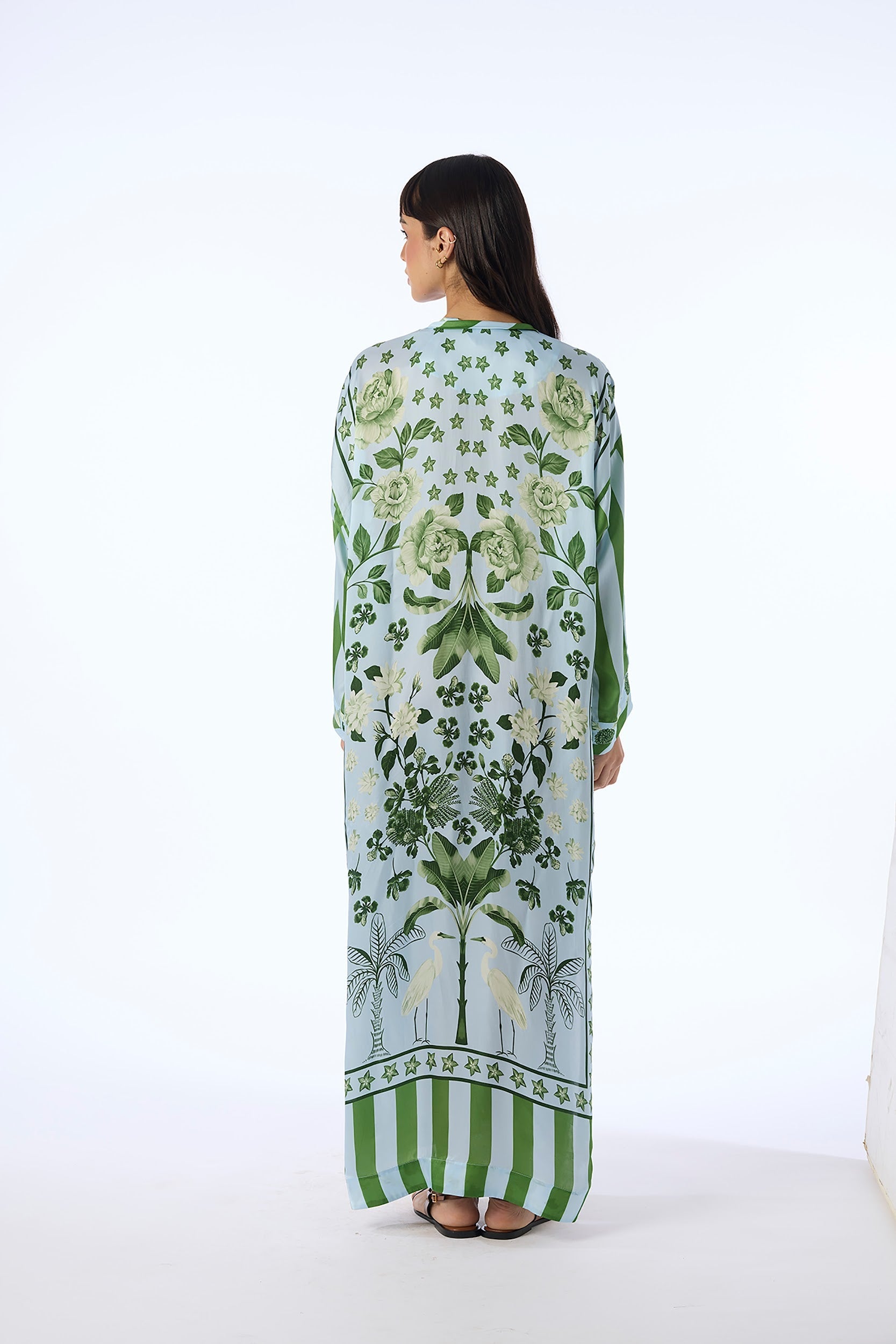 Silk Kaftan Dress