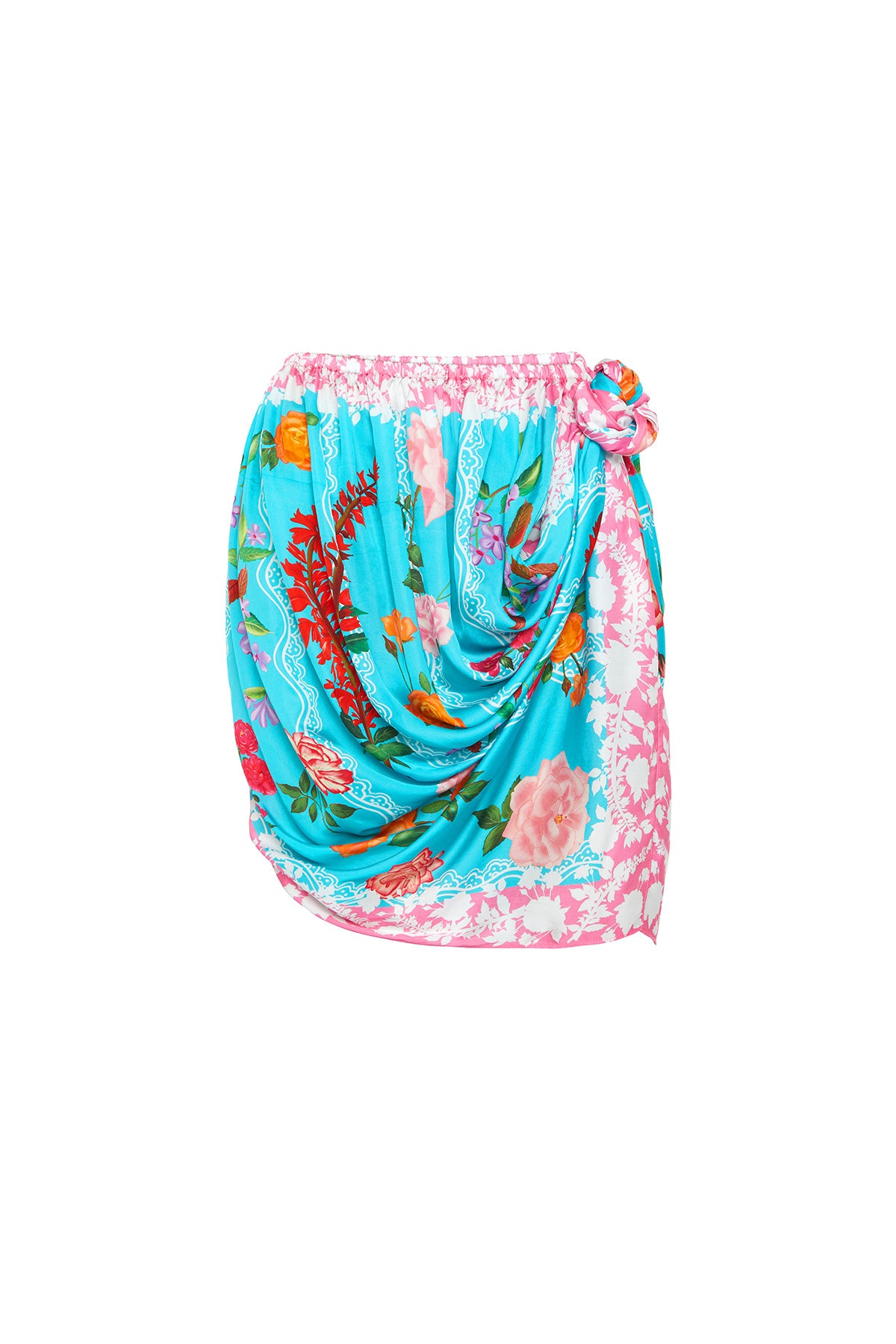 aqua skirt and blouse