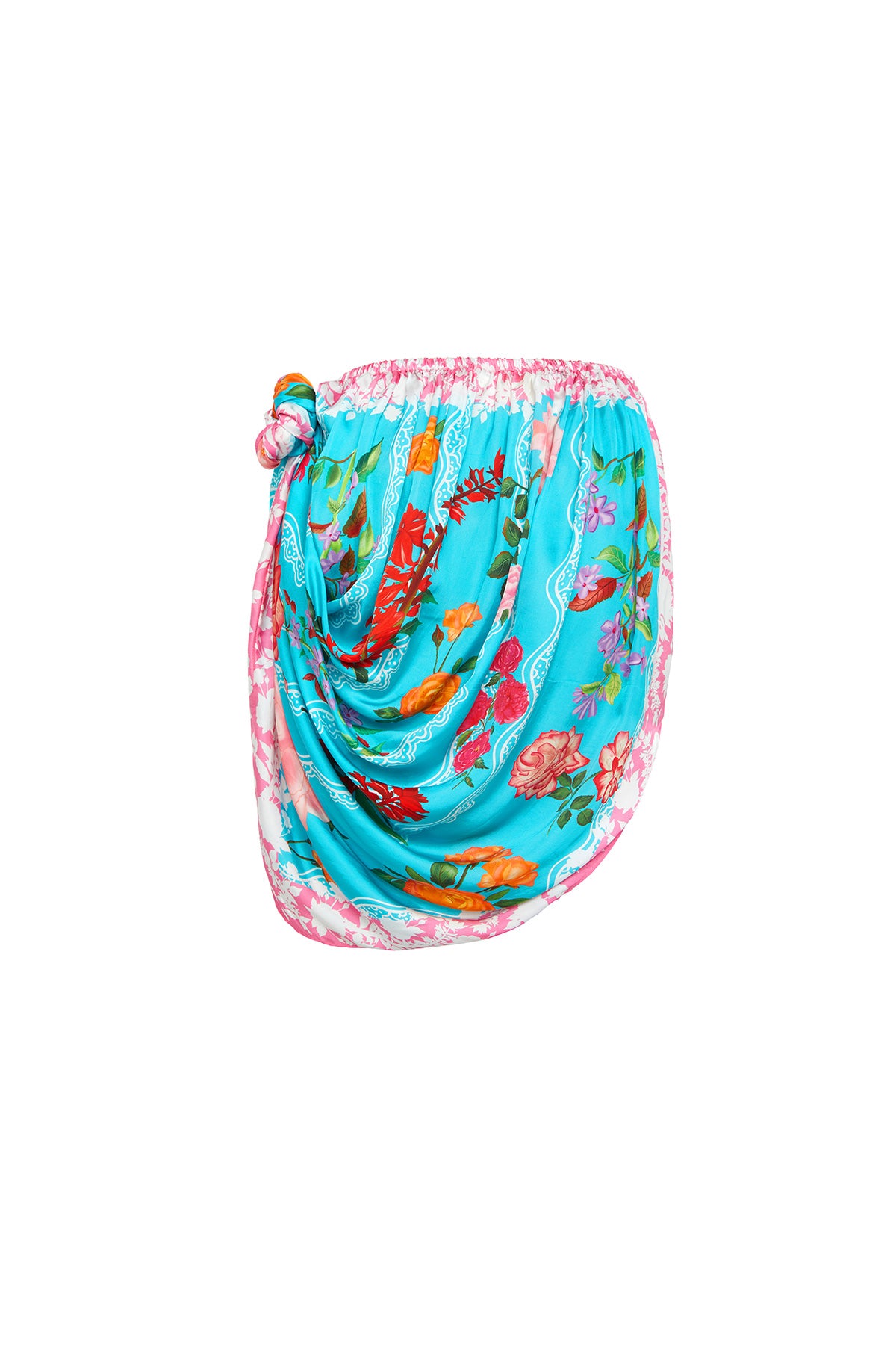 aqua skirt and blouse