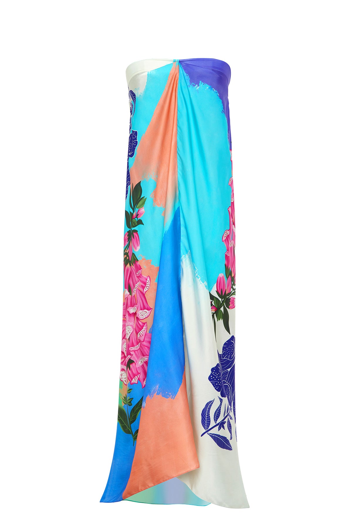 multicolour foxgloves gown