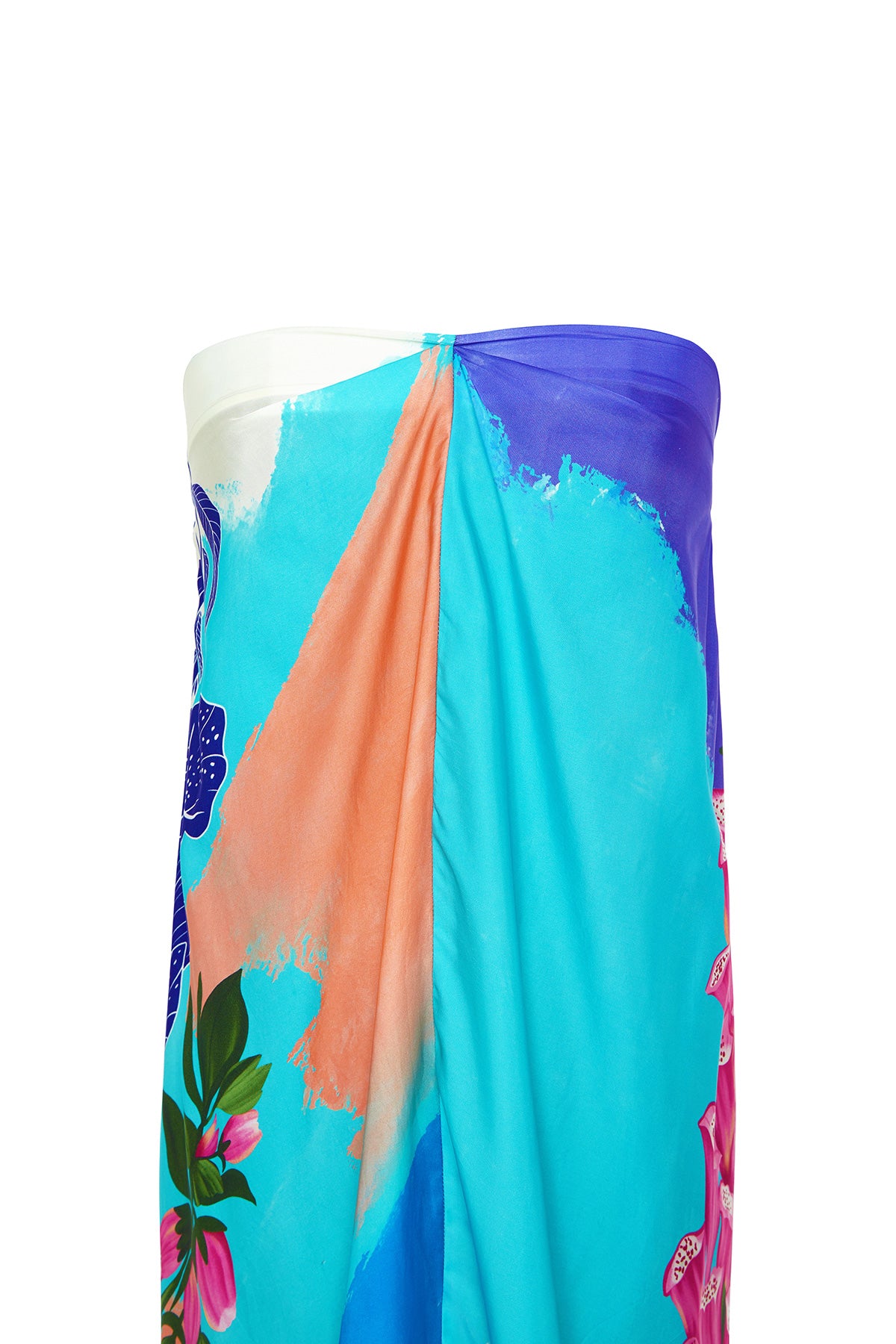 multicolour foxgloves gown