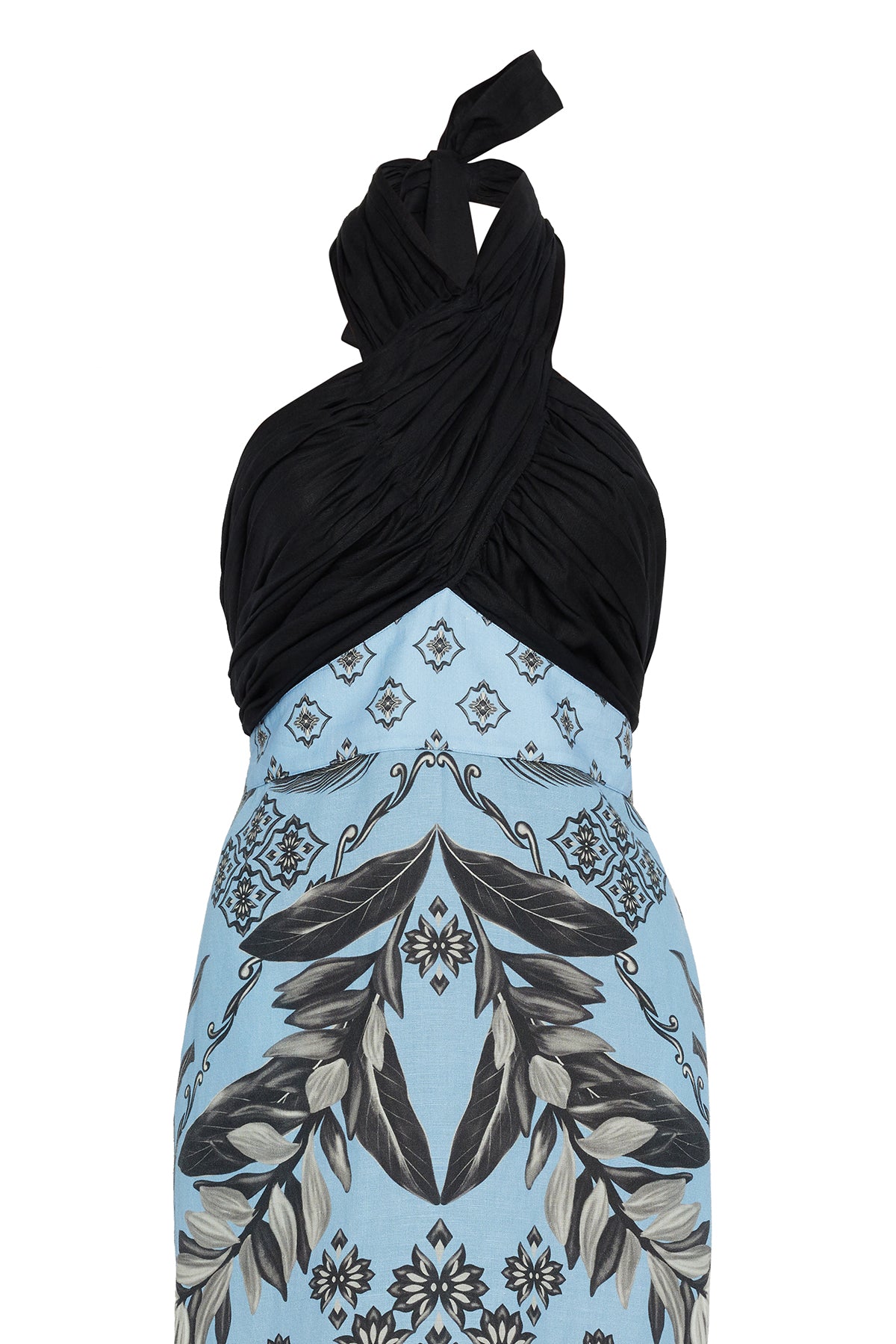 black printed dress