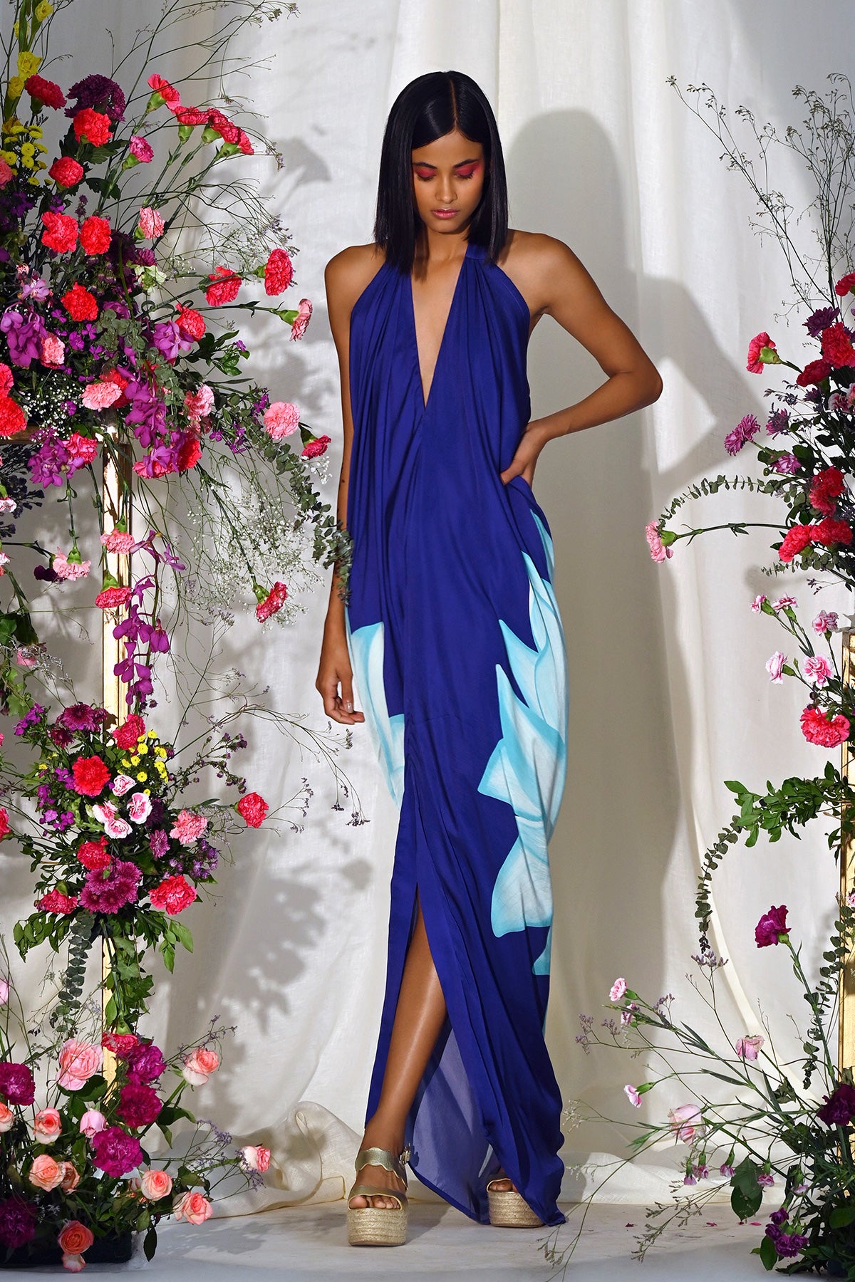 blue lotus gown