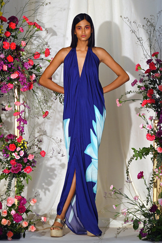 blue lotus gown