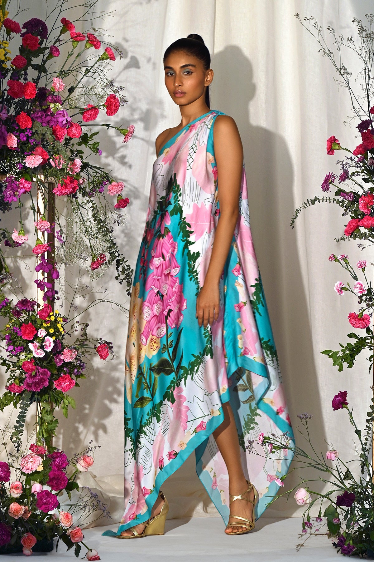 foxgloves multicolour dress