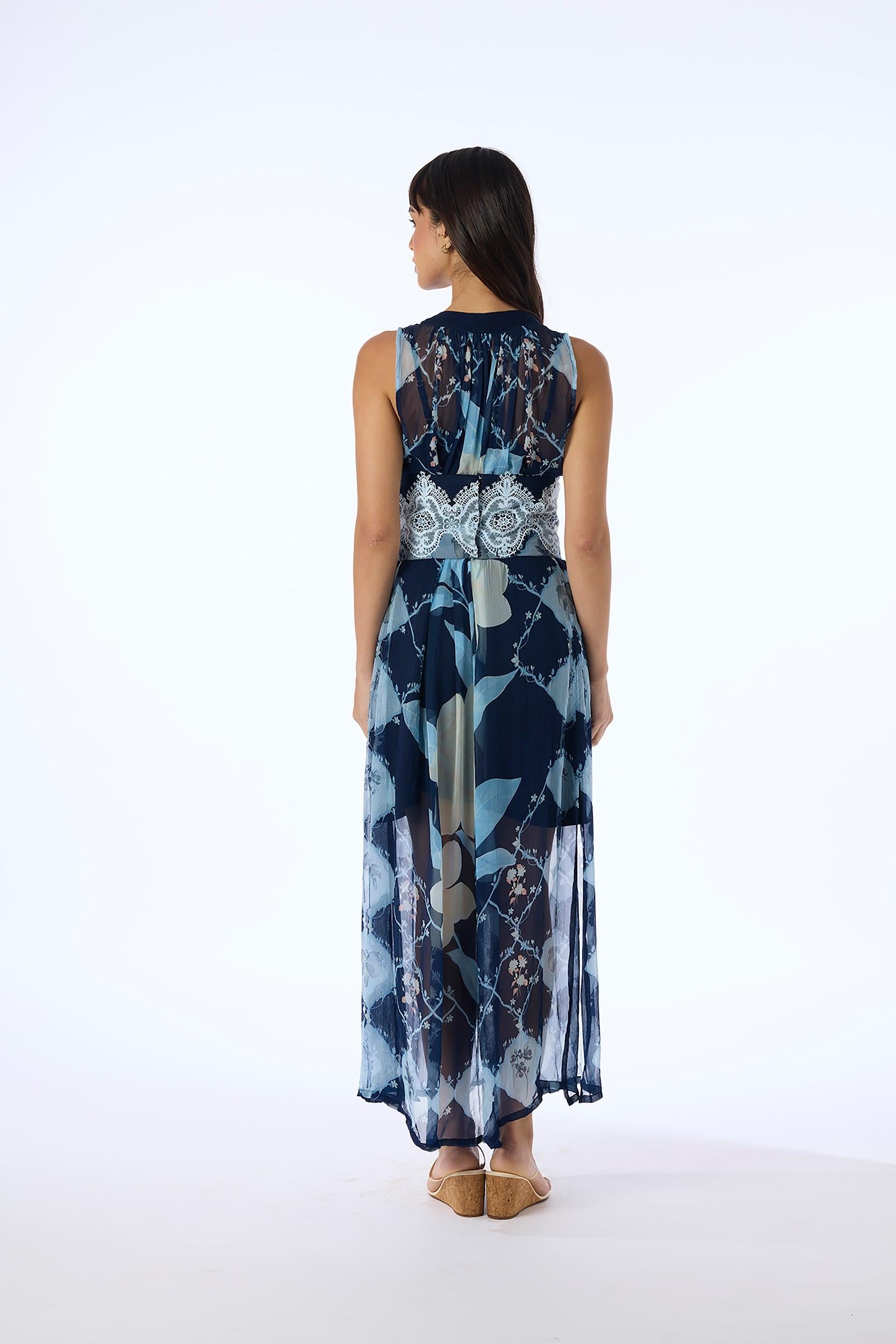 Hand Draped Kaftan Dress