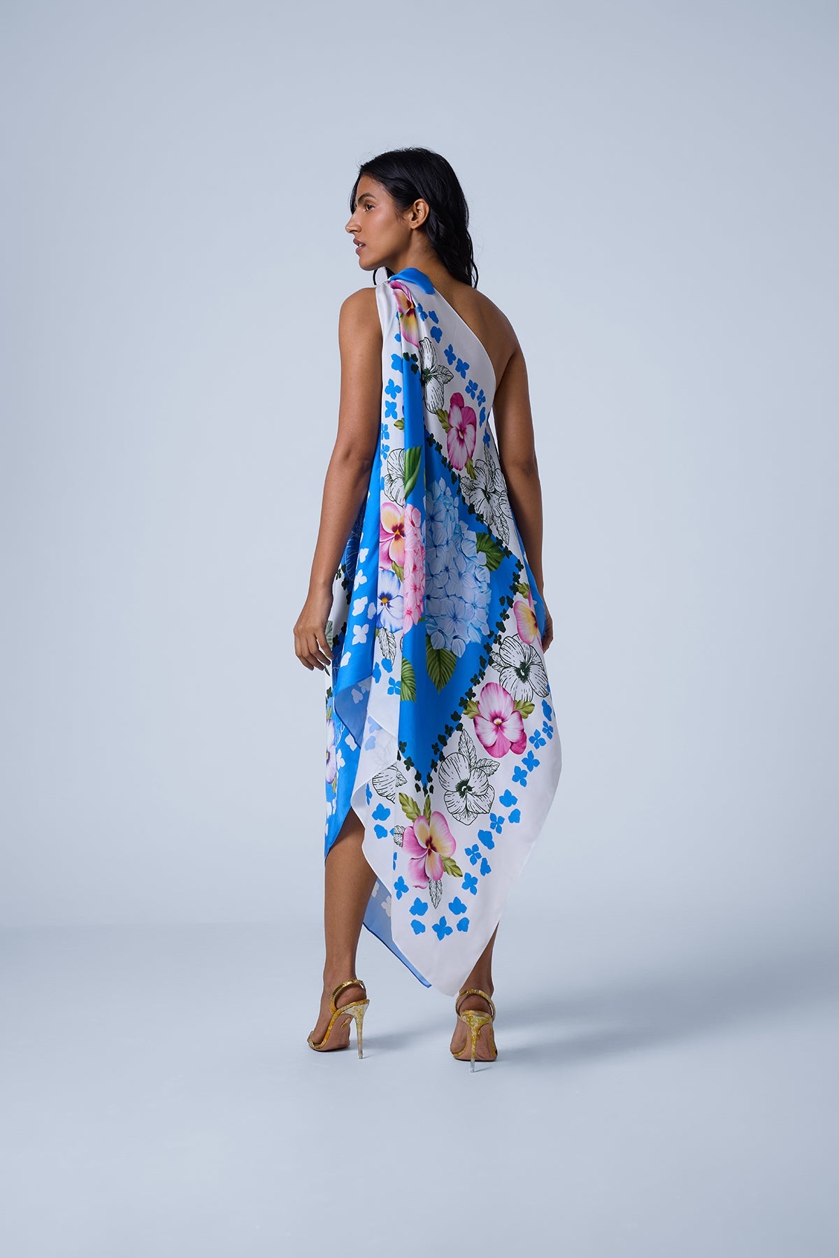Multiway Scarf Blouse Dress