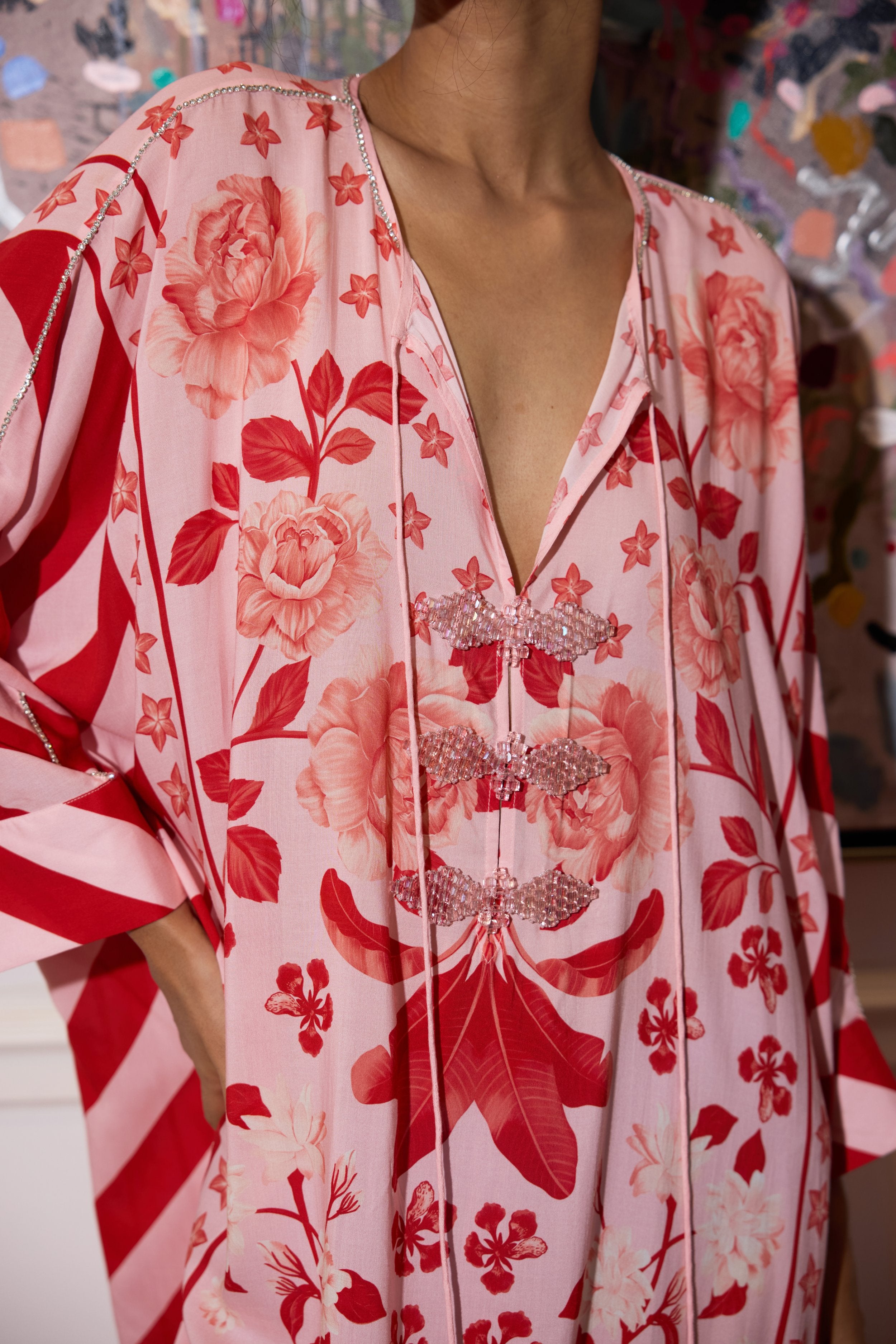 Studded Batwing Kaftan