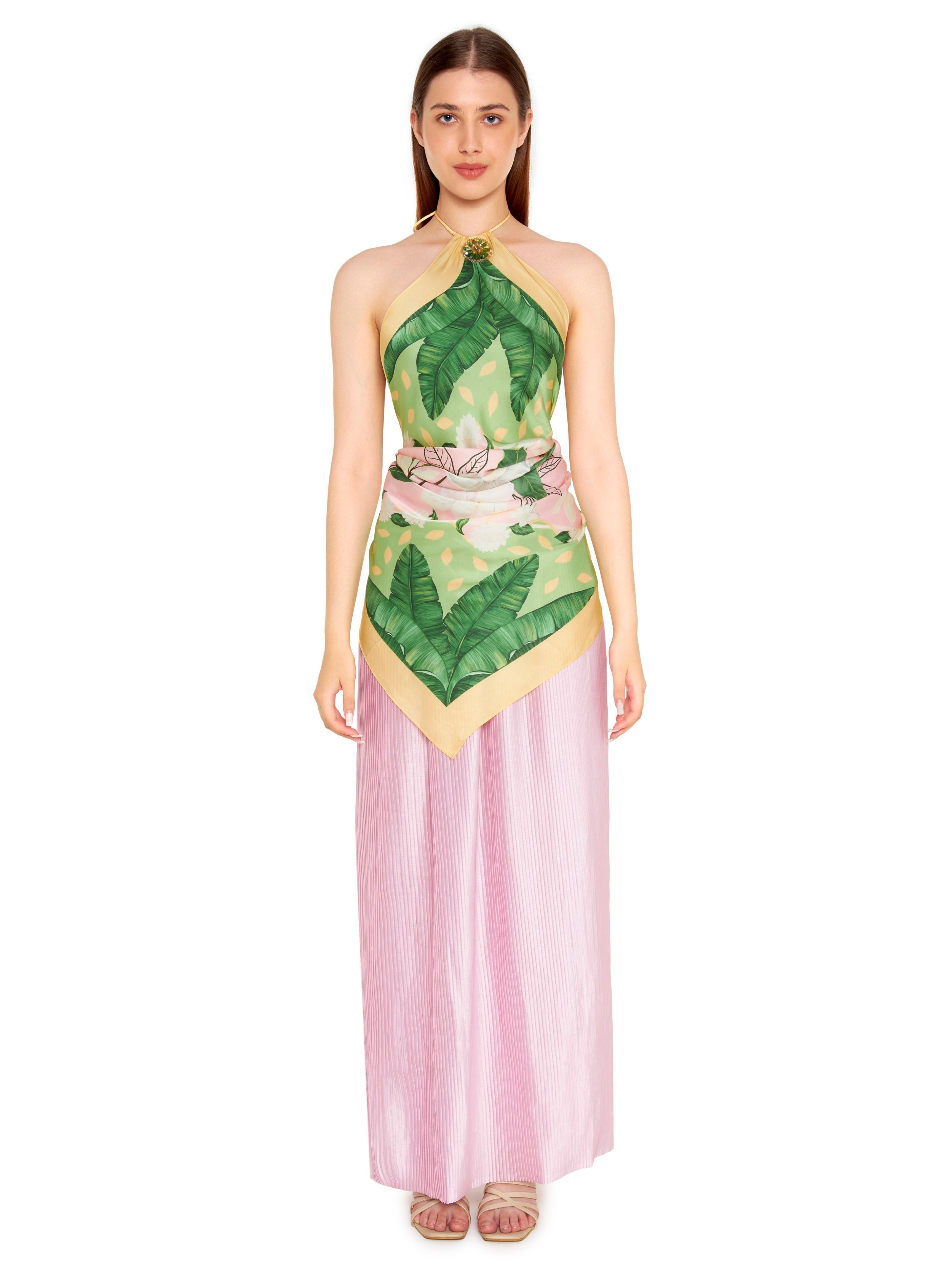 Crystal Scarf Blouse