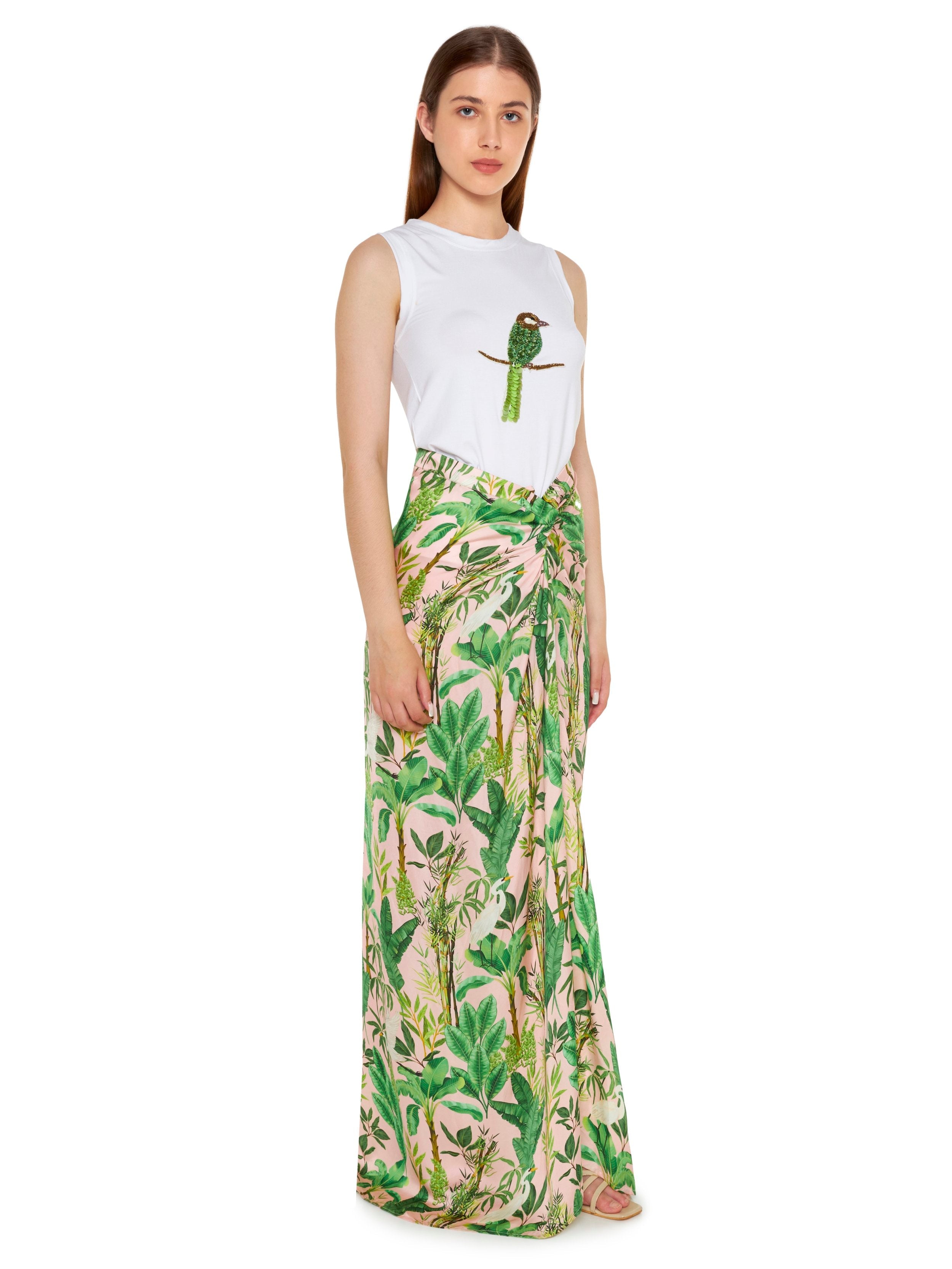 Hand Beaded Parrot Tank