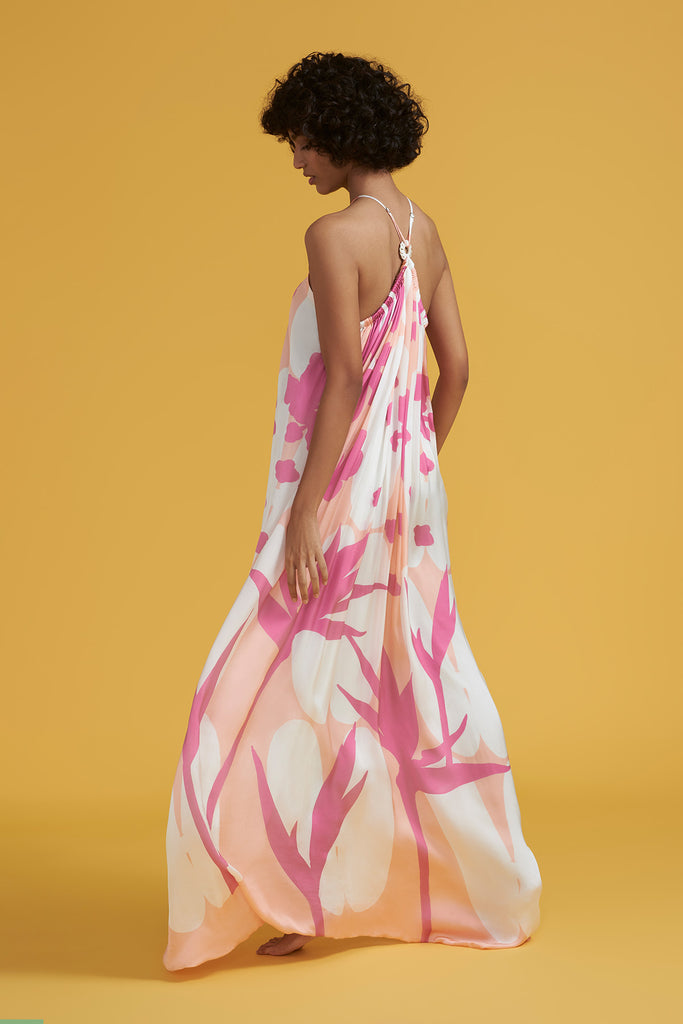 Pink Awas Mono maxi dress