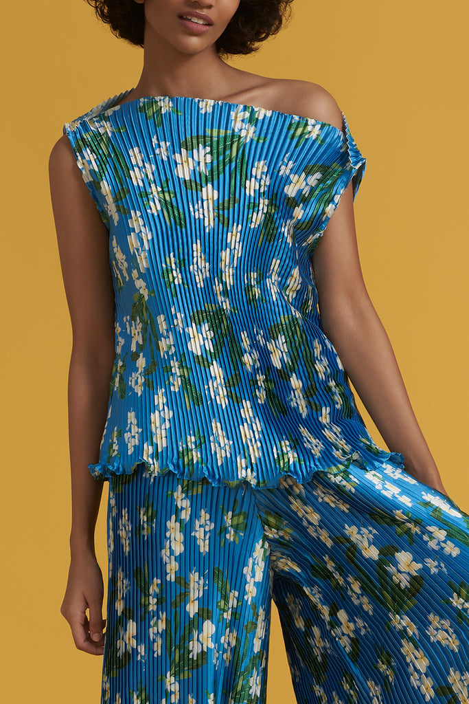 Peacock Frangipani Blouse