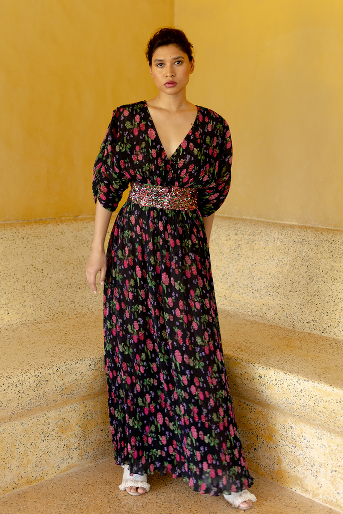 Wildberry Print Gown