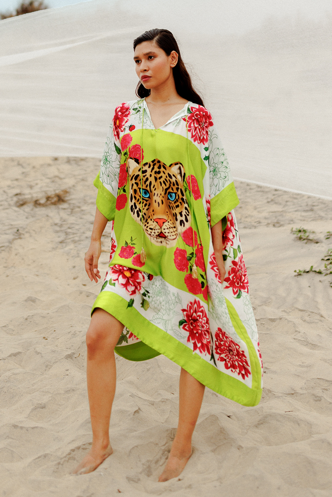 Leopard Scarf Box Dress