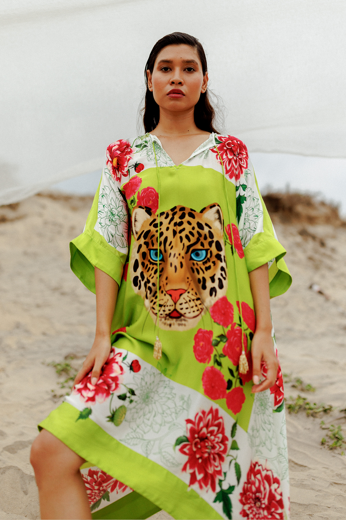 Leopard Scarf Box Dress