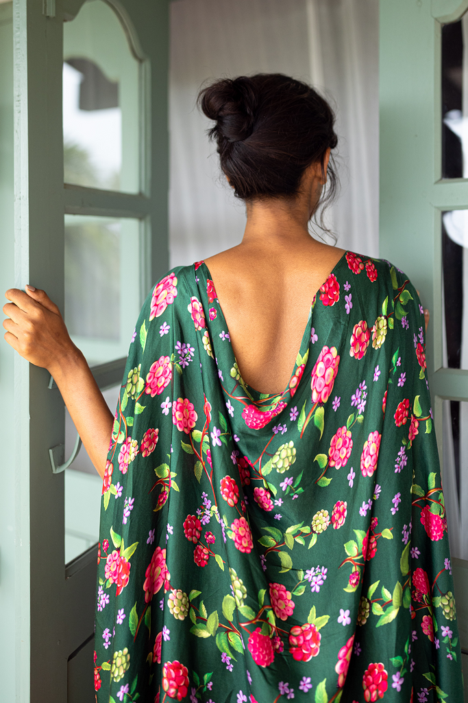 Kingfisher print dress
