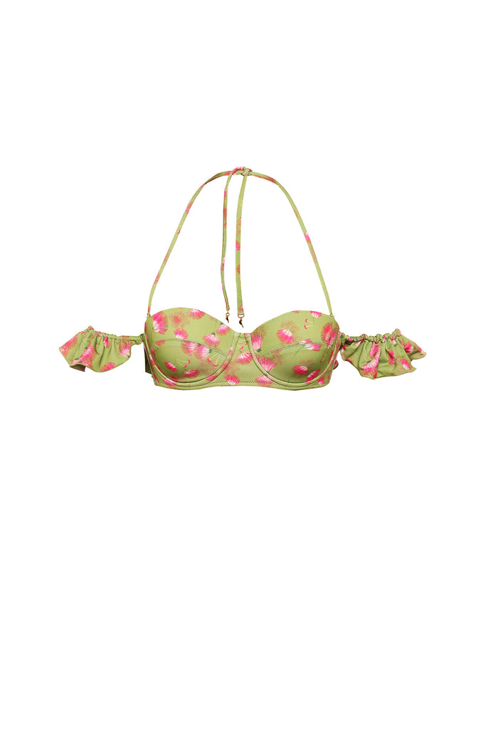 Herbal Green Bikini Top