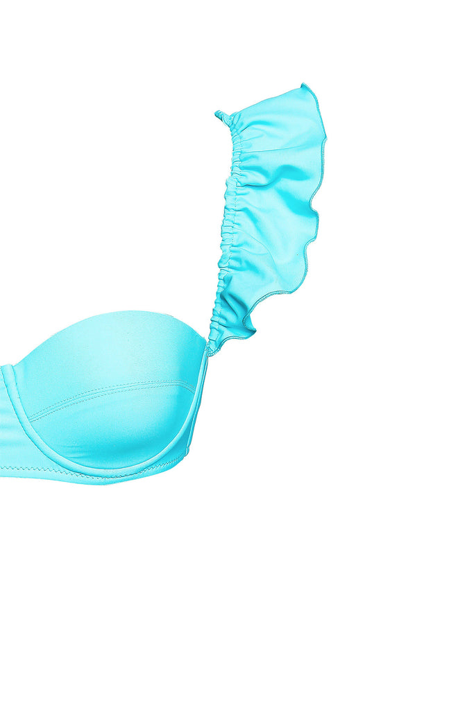 Aqua Blue Bikini Top