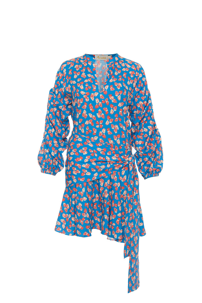 Peacock Seashells Mini Dress