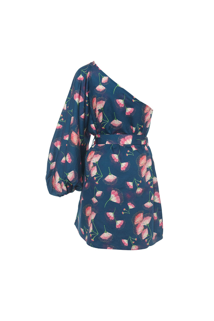 Pink Ice Floral in Navy Mini Dress