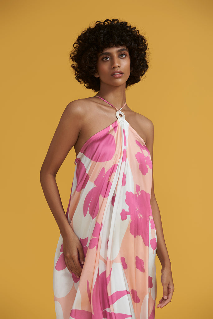 Pink Awas Mono maxi dress