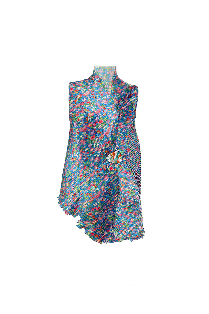 Peacock Sea Shell Floral Blouse