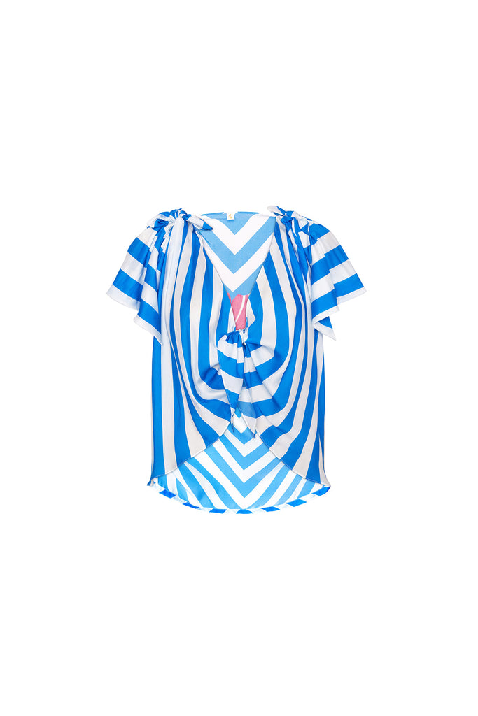 Blue stripe blouse