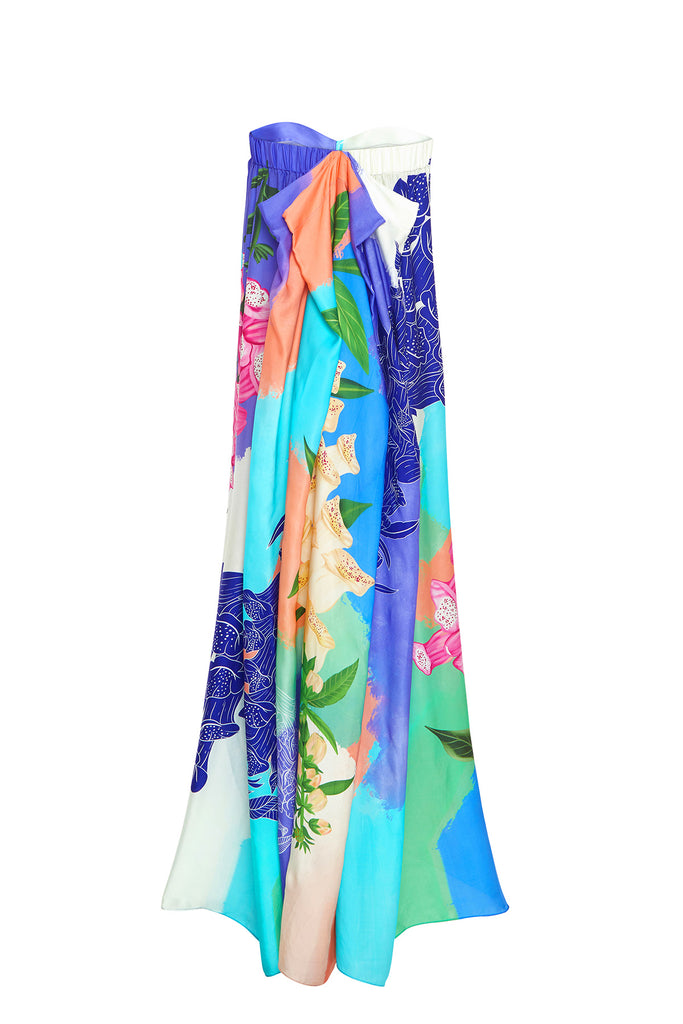 multicolour foxgloves gown