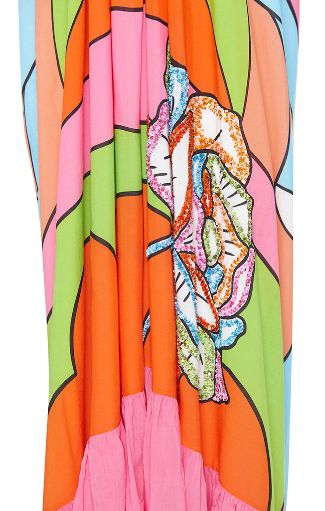 Kingfisher Multi Panel Gown