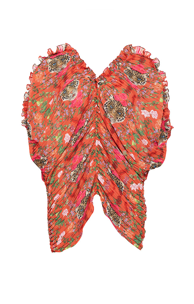 Rust Printed Blouse