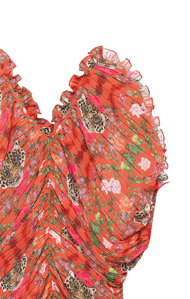 Rust Printed Blouse