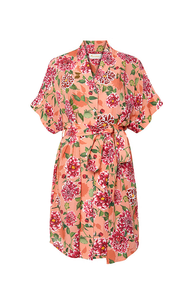 Hand Beaded Robe Mini Dress