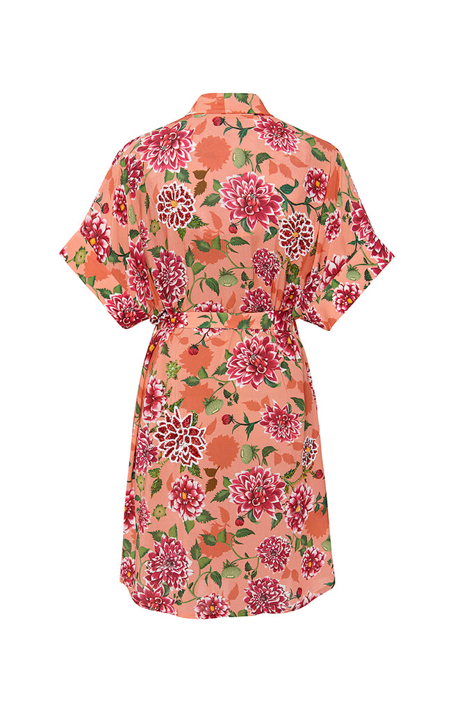 Hand Beaded Robe Mini Dress