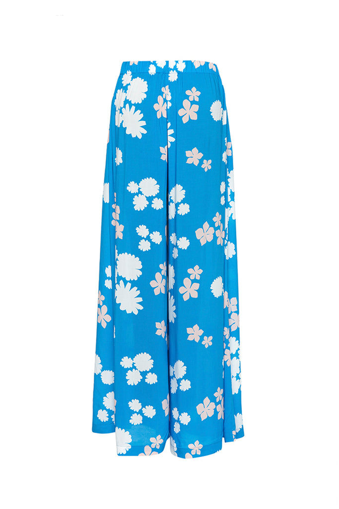 blue marigold flared pants