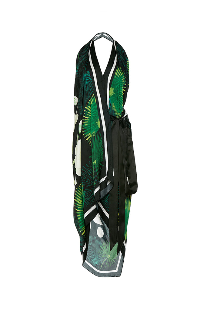 black scarf dress