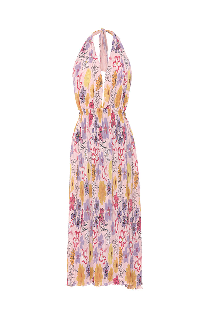 blush floral dress