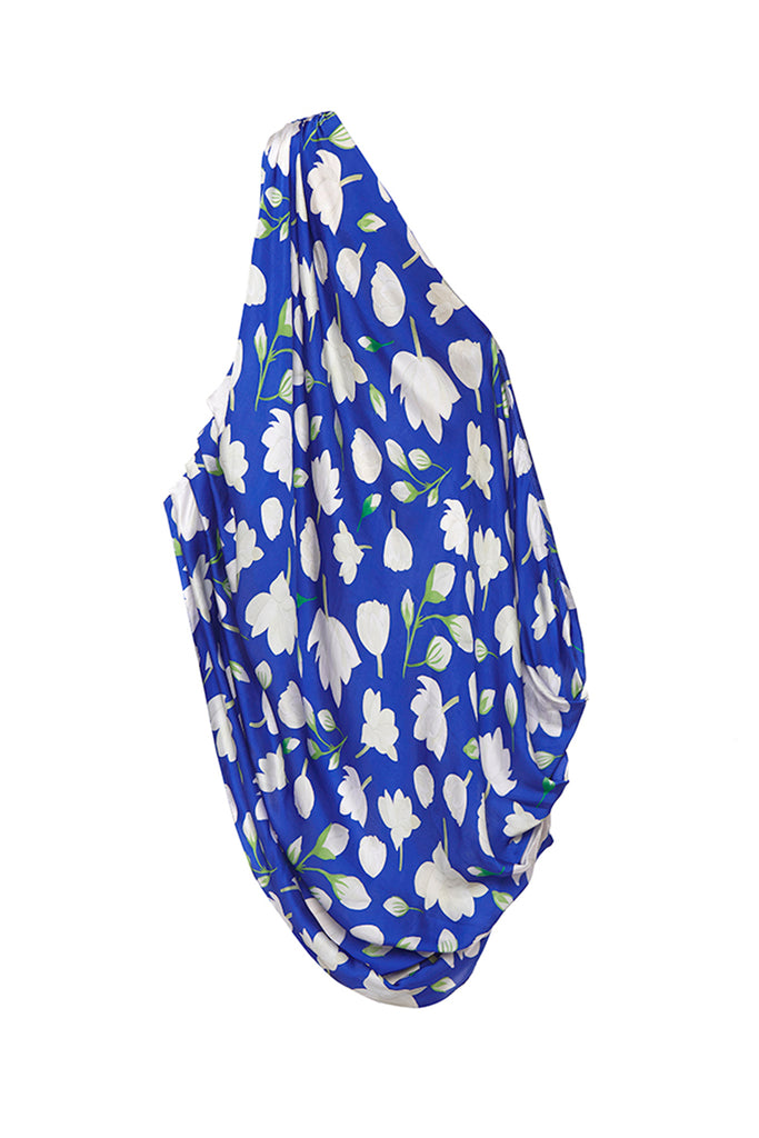 blue jasmine print dress